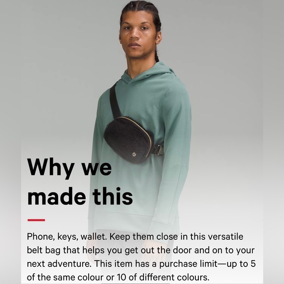 Brand New Sold Our Lululemon Everywhere Belt Bag 1L
Fleece Ivory - Picture 11 of 12